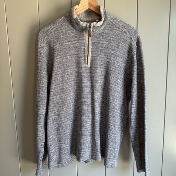 Johnston & Murphy Collection Crafted in Italy 1/4 Zip Pullover size Large - Picture 1 of 10